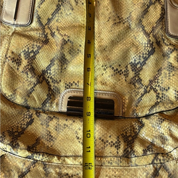 Coach Vintage “Kristen” Python Embossed Leather Tote Bag 16797 Pre-Owned - Picture 11 of 12